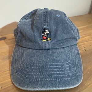 Disney Denim Cap with Mickey Mouse Embroidery